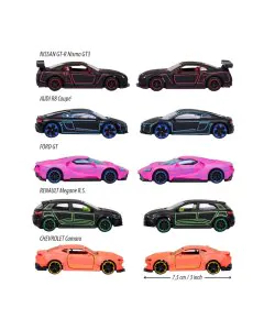 Majorette Light Racer Toy Car Set