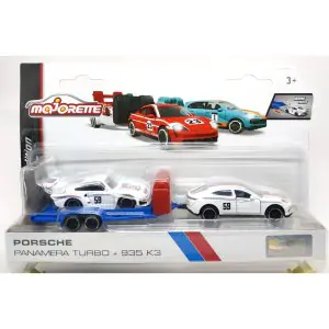Majorette Porsche Trailer Set Panamera Turbo + 935 K3