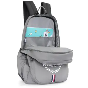 Tommy Hilfiger Unisex Manuel Granite Grey Black Backpack