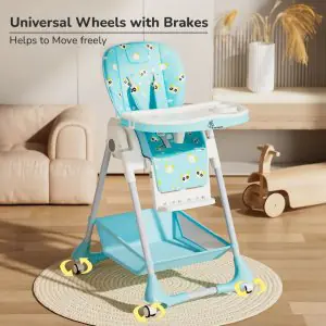 R for Rabbit Marshmallow Lite Baby Feeding High Chair Green HCMMG01
