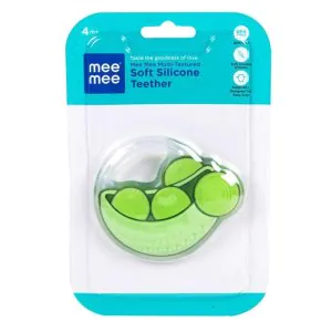 Mee Mee Multi-Textured Soft Silicone Teether (Green)