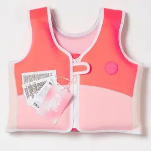 Sunny Life Melody The Mermaid Swim Vest 3-6 Neon Strawberry SCMSVSTL