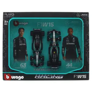 Bburago Mercedes-AMG W15 Formula Racing Cars Set of 2