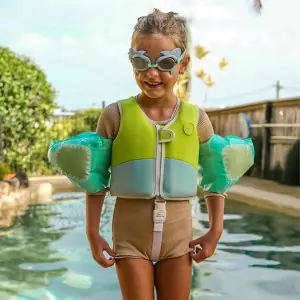 Sunny Life Mini Swim Goggles Salty The Shark Aqua SCMSGAQU