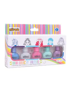 Mirada Shimmer Nails Polish Set with Stickers