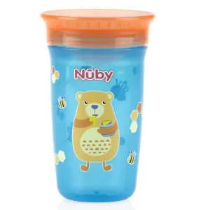 Nuby 1pk No Spill 360 Degree Printed Wonder Cup