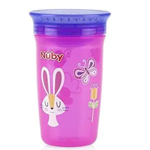 Nuby 1pk No Spill 360 Degree Printed Wonder Cup