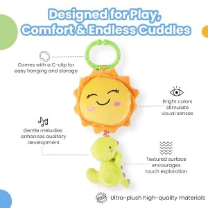 Nuluv Dino Musical Soft Toy