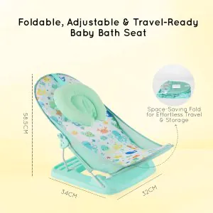 Nuluv Premium Baby Bather Aqua