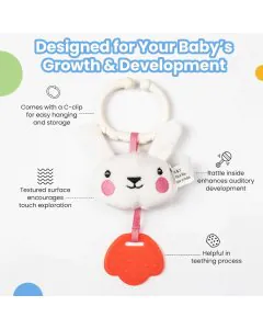 Nuluv Soft Toys Bunny Silicone Teether