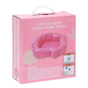 Sunny Life Ocean Treasure Rose Inflatable Backyard Pool S3PBYDOT