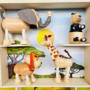 Open Ended Bendimals Flexible Wooden Animals