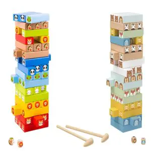 Open Ended Jungle Tumble Wooden Stacking Game