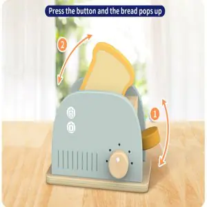 Open Ended Little Chef's Toaster Set-6 Pieces