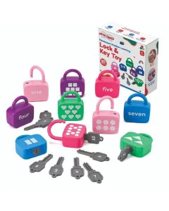 Open Ended Montessori Number Lock & Key Toy (20 pcs)