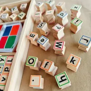 Open Ended My Wooden Stamp Kit - Alphabets