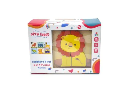 Open Ended Toddler's First 6in1 Puzzle Animals