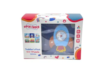 Open Ended Toddler's First 6in1 Puzzle Vehicle