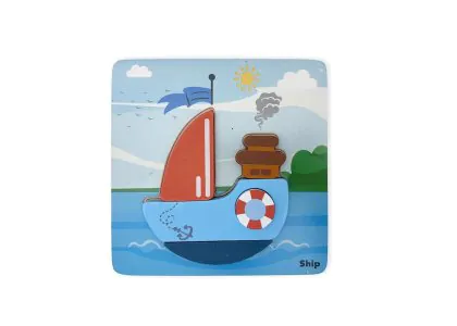 Open Ended Toddler's First 6in1 Puzzle Vehicle