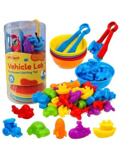 Open Ended Vehicle Lab Montessori Sorting Toy (44 Pcs)