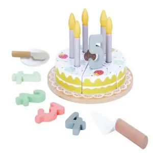 Open Ended Wooden Birthday Cake Set-21 Pieces