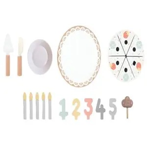 Open Ended Wooden Birthday Cake Set-21 Pieces
