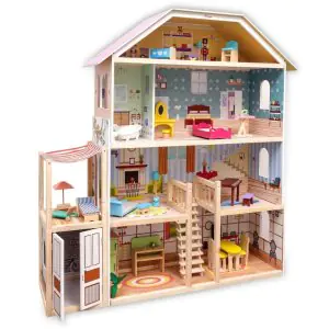 Open Ended Wooden Doll House - Grand Mansion