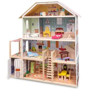 Open Ended Wooden Doll House - Grand Mansion