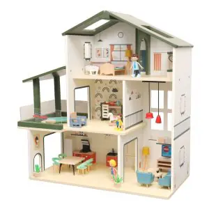 Open Ended Wooden Dollhouse - Modern Villa