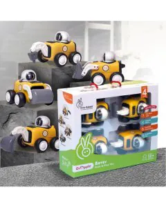 R for Rabbit Orapple Rover 4-Piece Mini Construction Vehicle Set ORORYB01