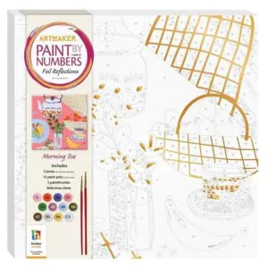 Hinkler Art Maker Paint By Numbers Foil Reflections Morning Tea