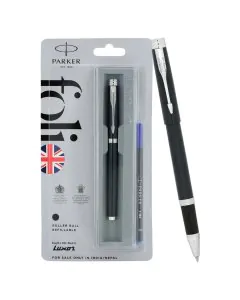Parker Folio Standard Chrome Trim Roller Pen Refillable