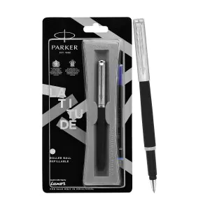Parker Latitude Matte Metallix Chrome Trim Roller Ball Pen