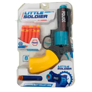 Play Run Little Soldier Soft Bullet Gun with 10 Soft Foam Bullets