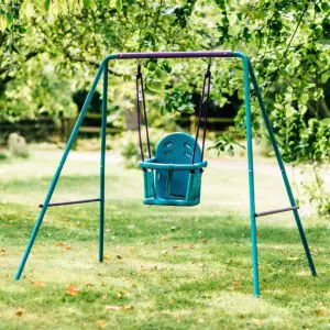 Plum 2in1 Swing Set with Adjustable Steel Frame
