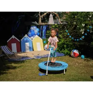 Plum Kids Jumping Bouncer Trampoline with Handle and Ocean Sounds