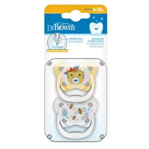 Dr Browns PreVent Butterfly Soothers Lion-Bee Yellow