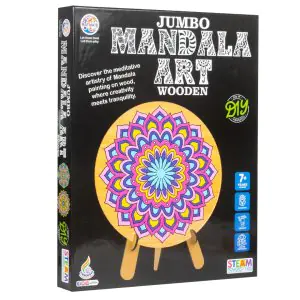 Ratna's Wooden Mandala Art Jumbo Coloring Kit