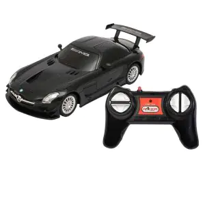 Road Burner Rechargable Remote Control Car Mercedes Benz SLS AMG GT3 (Black)