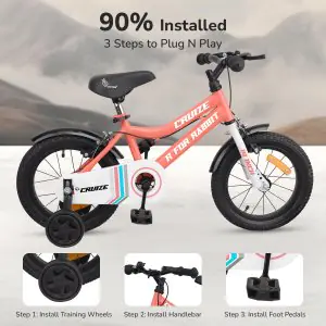 R for Rabbit Cruize Bicycle "14" Inch With 90% Plug N Play Installation BLCRPE14