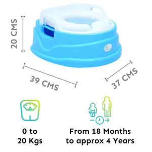 R for Rabbit Ding Dong 4in1 Convertible Potty Seat Yellow/Blue PSDDYB1
