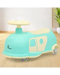 R for Rabbit Iya Iya Caravan Swing Car 3in1 Ride-On Green Beige SCIICVGB9