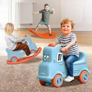 R for Rabbit Rock N Ride 3in1 Ride-On Car Blue Orange RORNRBO1