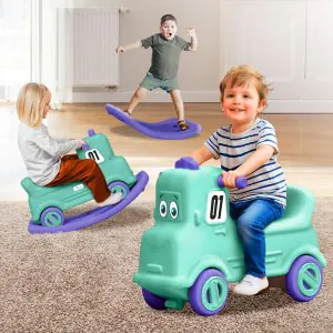R for Rabbit Rock N Ride 3in1 Ride-On Car Green Purple RORNRGP1