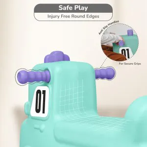 R for Rabbit Rock N Ride 3in1 Ride-On Car Green Purple RORNRGP1