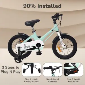 R for Rabbit Tiny Toes Magna Bicycle For Kids "16" Inch With 90% Plug N Play Installation