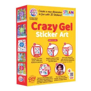 Ratna's Crazy Gel Sticker Art Unicorn & Mermaid