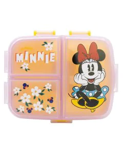 Strider XL Multi Compartment Rectangular Sandwich Box Minnie Sunshine