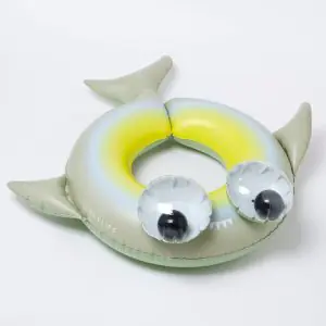 Sunny Life Inflatable Kiddy Pool Ring Shark Tribe Khaki S3LKPOST