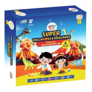Genius Box Super Volcanoes And Dinosaurs Stem DIY Educational Activity Kit